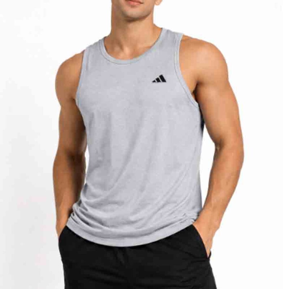 NWT Adidas Tank Top Gray Aeroready Men's Size Small